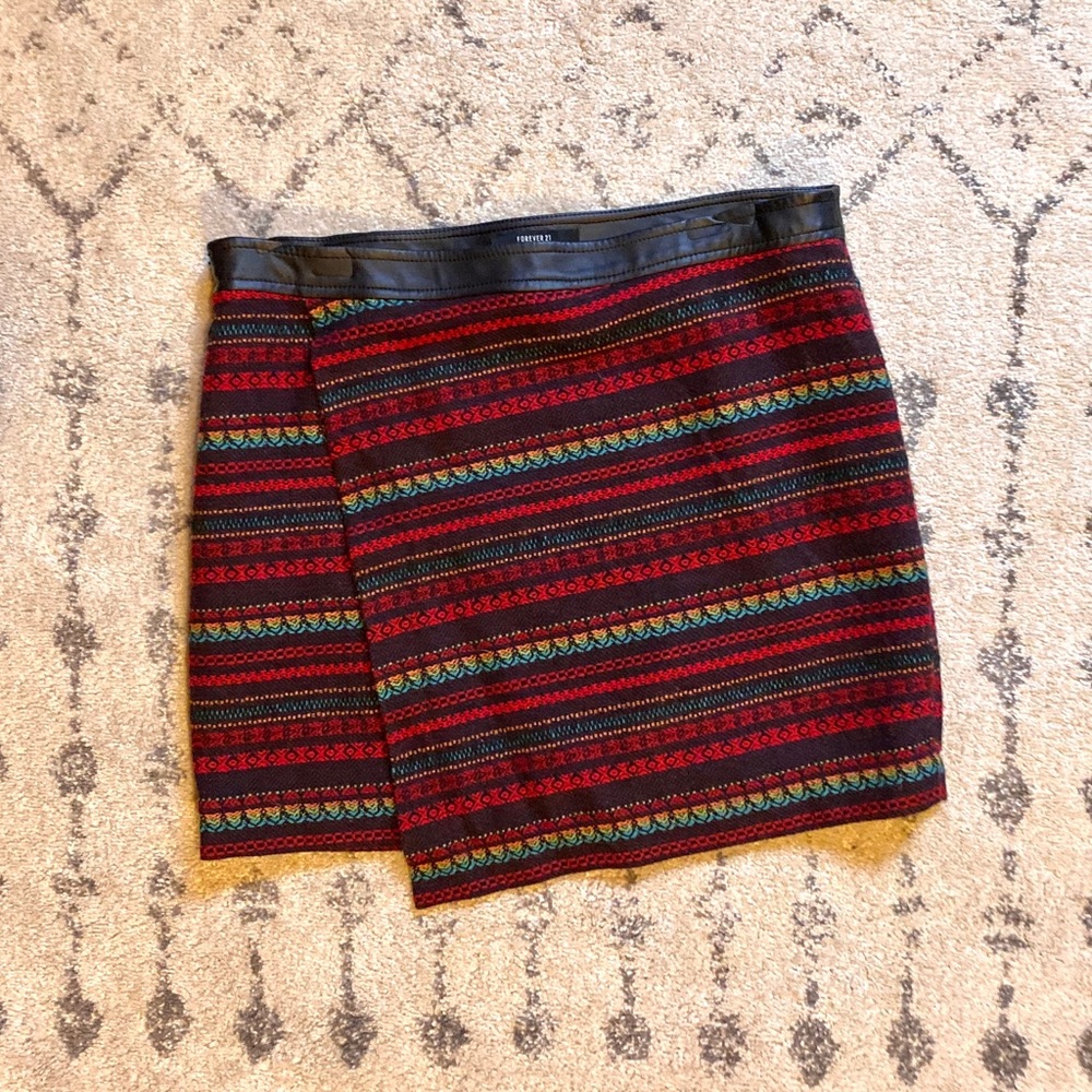 Multi color Forever 21 mini skirt